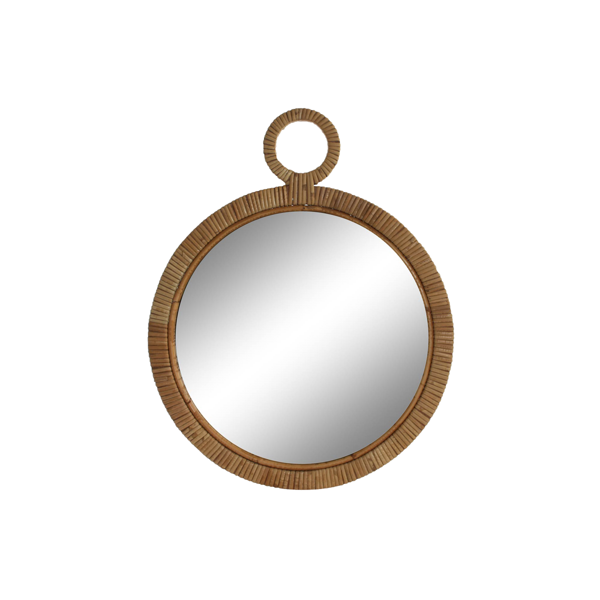 Miroir en rotin Raksha Brun