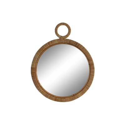 Miroir en rotin Raksha Brun