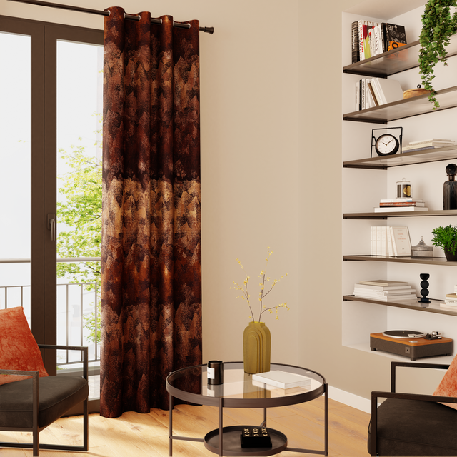 Rideau NADEJDA coloris mordoré 140 x 260 cm