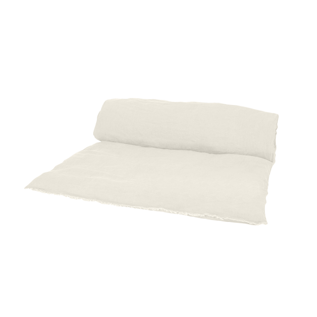 Haomy Housse d'édredon VITI coloris ivoire