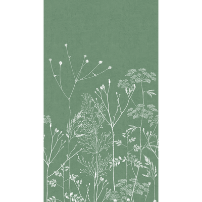 Papier peint panoramique L Libelune Vert anglais Satiné