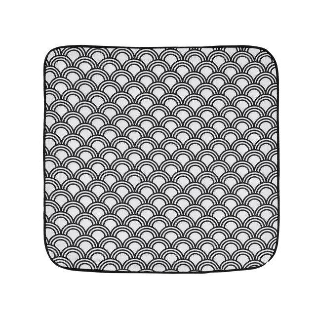 Housse de coussin IBIZA coloris noir 40 x 40 cm