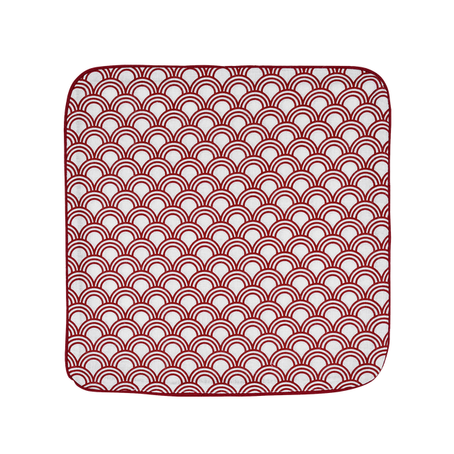 Housse de coussin IBIZA coloris rouge 40 x 40 cm