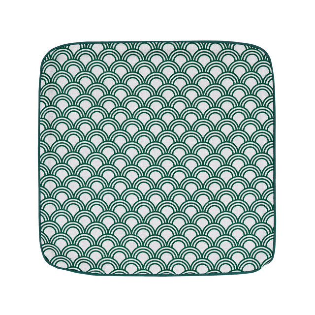 Housse de coussin IBIZA coloris vert 40 x 40 cm