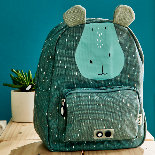 Trixie Baby Sac à dos MR. HIPPO coloris gris