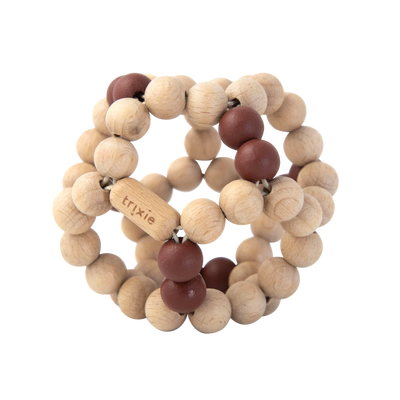 TRIXIE BABY Jeu d'éveil Balle de préhension Brun