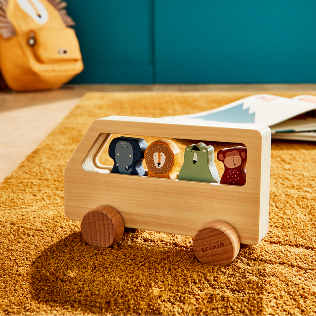 Trixie Baby Jeu d'éveil BUS ANIMAUX