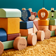 TRIXIE BABY Jeu d'éveil Petit train animaux Multicolore