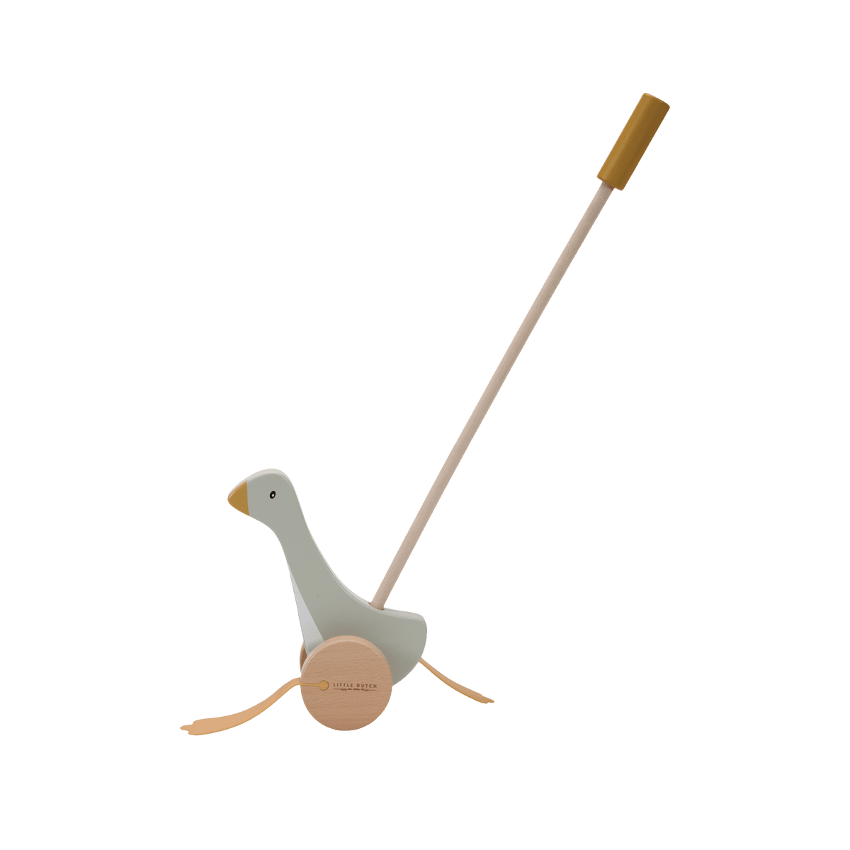 LITTLE DUTCH Jeu d'éveil Bâton poussoir little goose Beige