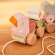 LITTLE DUTCH Jeu d'éveil Train à blocs flowers & butterflies Multicolore