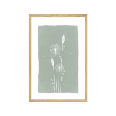 4MURS Image sous verre Douce campagne graminees Vert et transparent