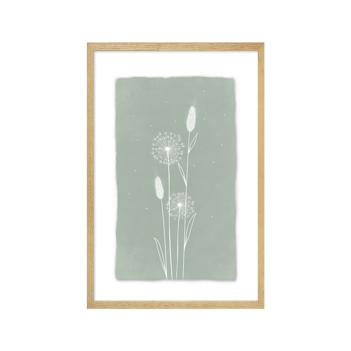 4MURS Image sous verre Douce campagne graminees Vert et transparent