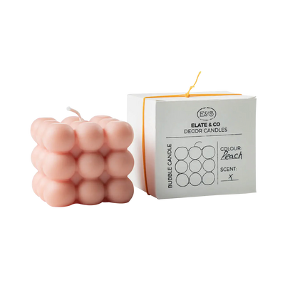 ELATE & CO Bougie Bubble Rose