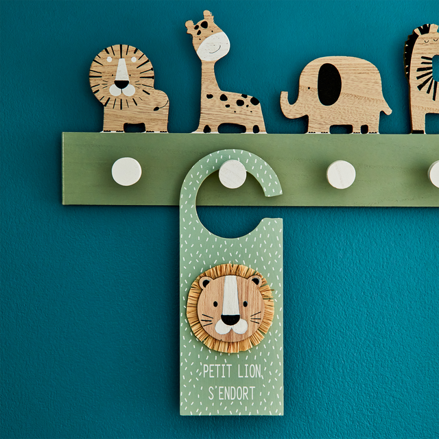 4MURS Déco de porte FUN JUNGLE coloris multicolore