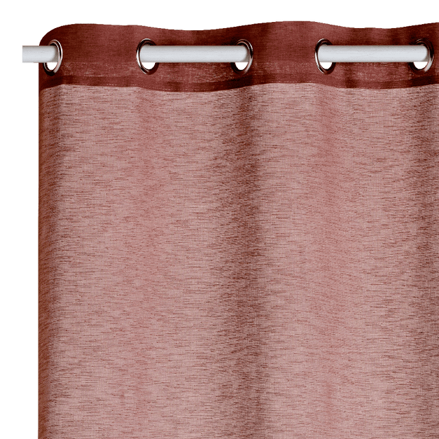 Voilage LILOU coloris terracotta 140 x 260 cm