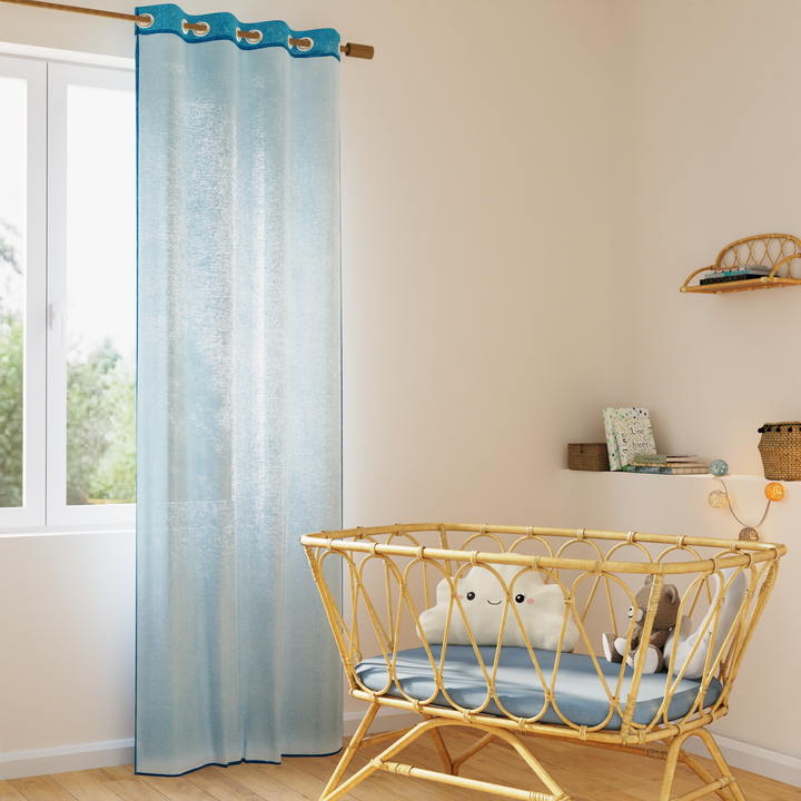 Voilage Colors Bleu turquoise