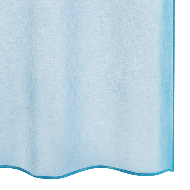 Voilage COLORS coloris bleu turquoise 140 x 260 cm