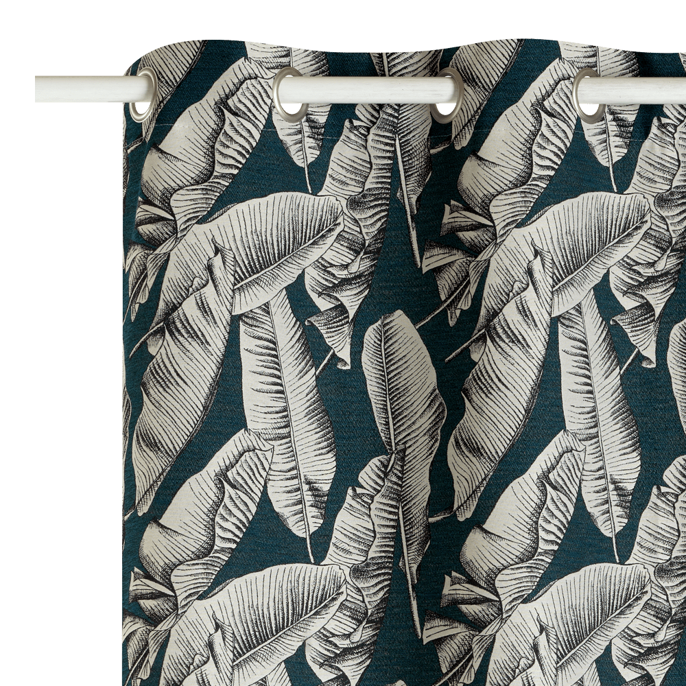 Rideau Yaho Bleu paon