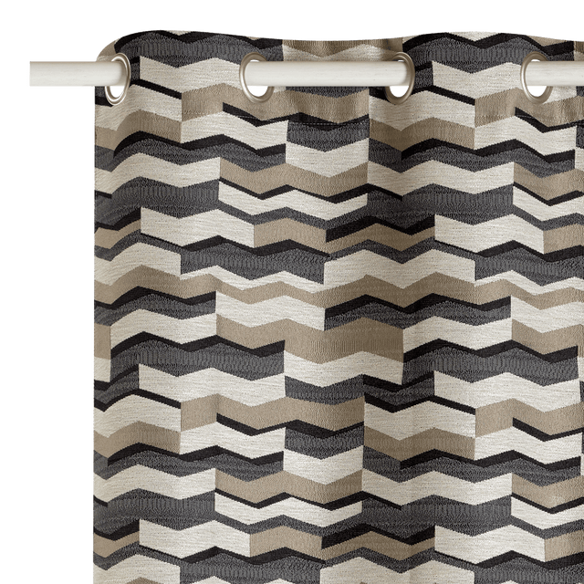 Rideau AKITA coloris noir 140 x 260 cm