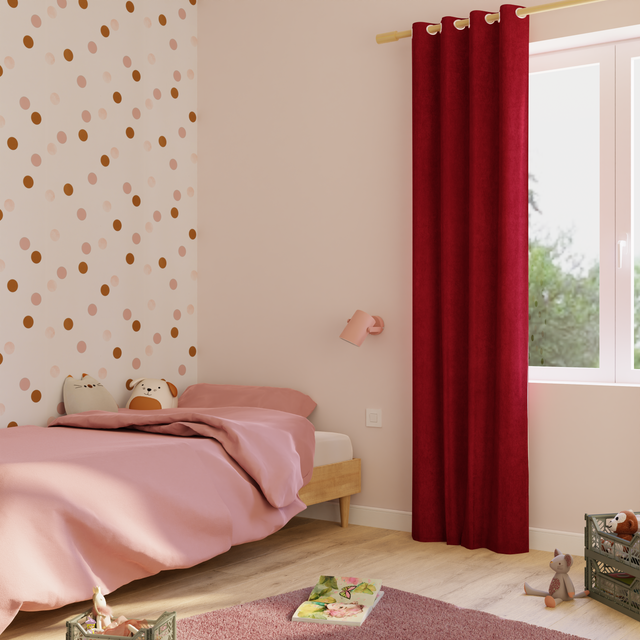 4MURS Rideau thermique KINLEY coloris marsala 140 x 260 cm