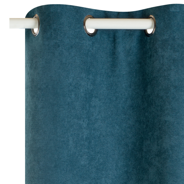 4MURS Rideau thermique KINLEY coloris bleu paon 140 x 260 cm