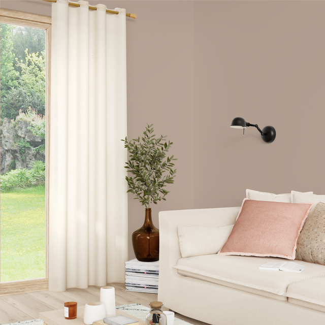 4MURS Voilage MAVLA coloris mordoré 140 x 240 cm