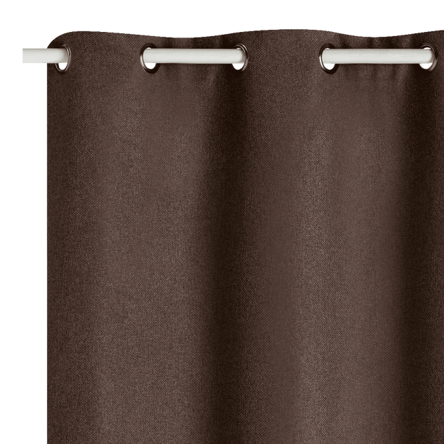 Rideau thermique ANDREA coloris brun 140 x 260 cm