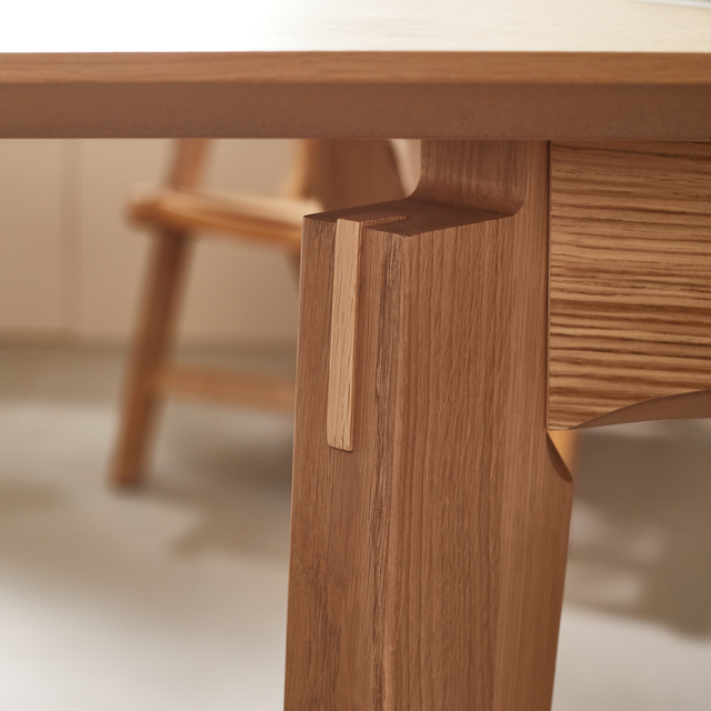 4MURS Table de salle à manger FIGARI chêne clair 150 x 85 cm