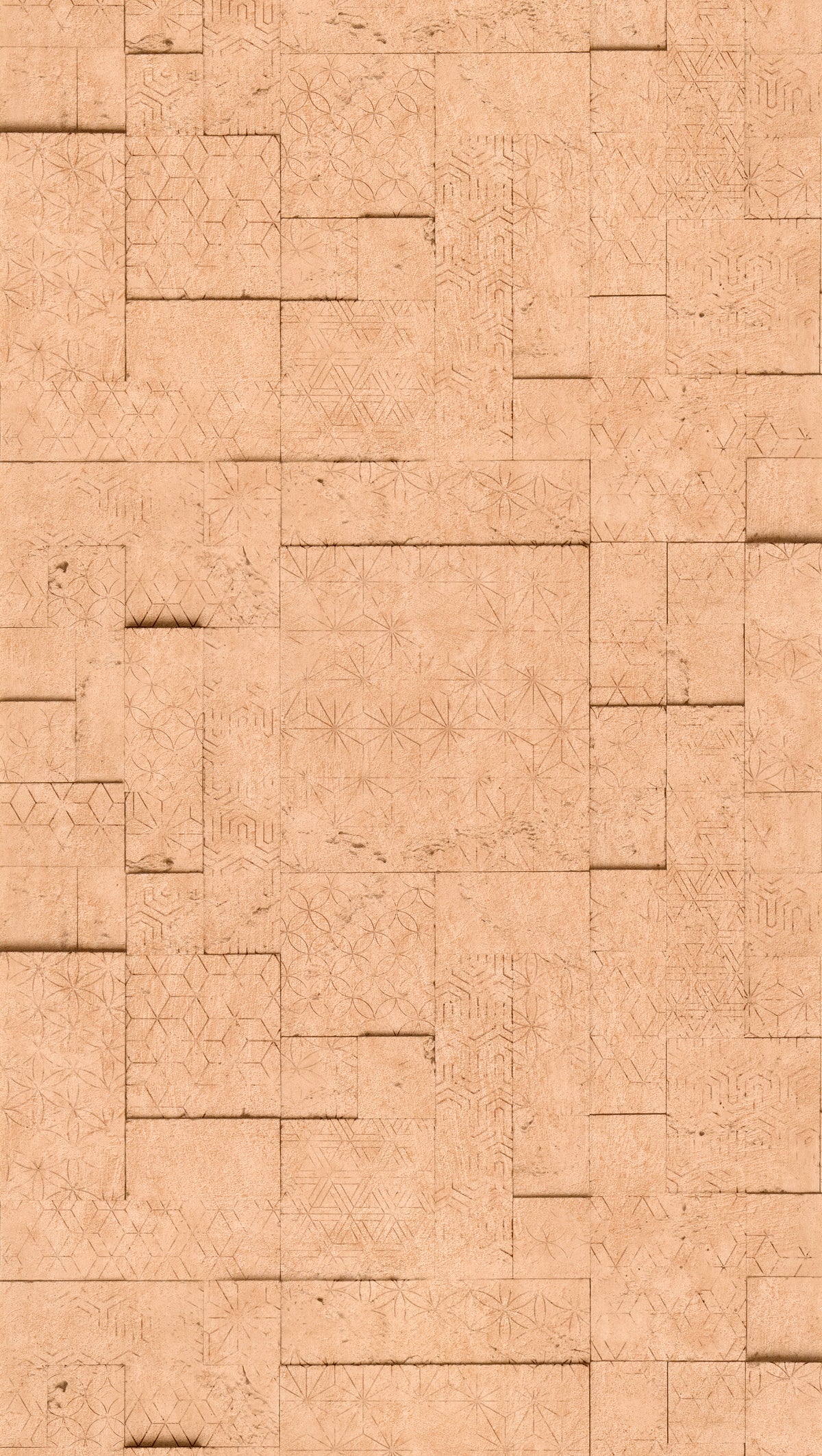 4MURS Papier peint intissé Assah Terracotta