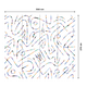4MURS Papier peint panoramique XL Color lines Multicolore Mat