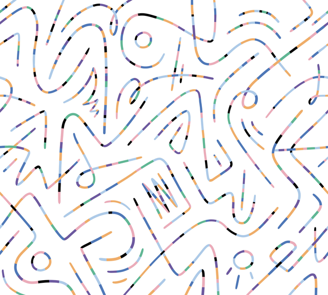 4MURS Papier peint panoramique XL COLOR LINES 300 x 270 cm