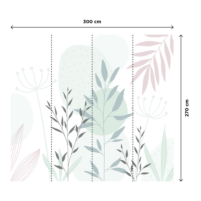 4MURS Papier peint panoramique XL ANJA 300 x 270 cm