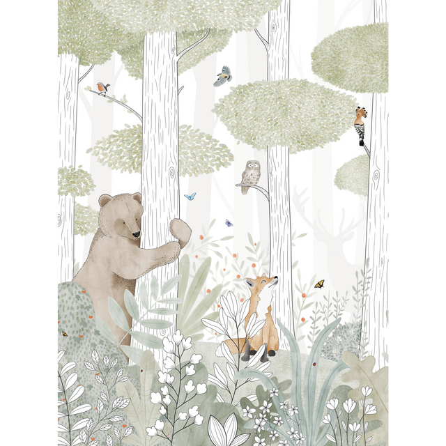 Papier peint panoramique L CALM FOREST SMALL LIFE 200 x 270 cm