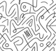 4MURS Papier peint panoramique XL Black lines Noir et blanc Mat