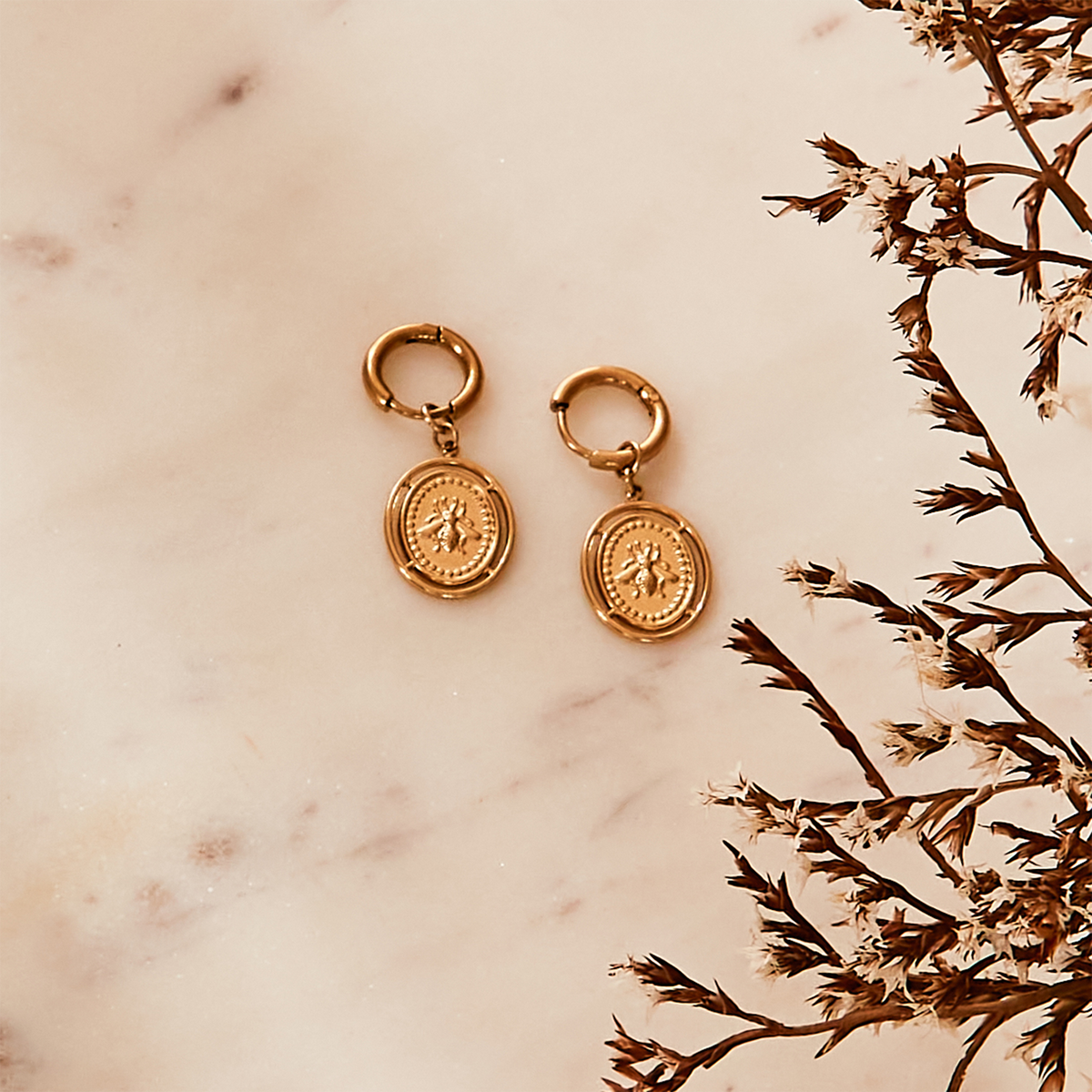 MILË MILA Boucle d'oreilles Api Or