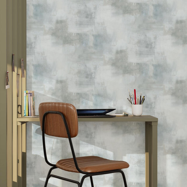 Papier peint intissé CLAPTOWN coloris gris perle