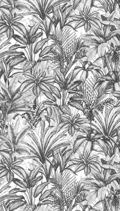 Papier peint intissé Jebha Anthracite