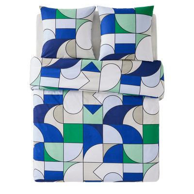 4MURS Parure de lit en toile de coton Extended Multicolore