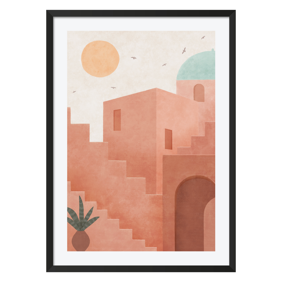 4MURS Tableau Riad Terracotta