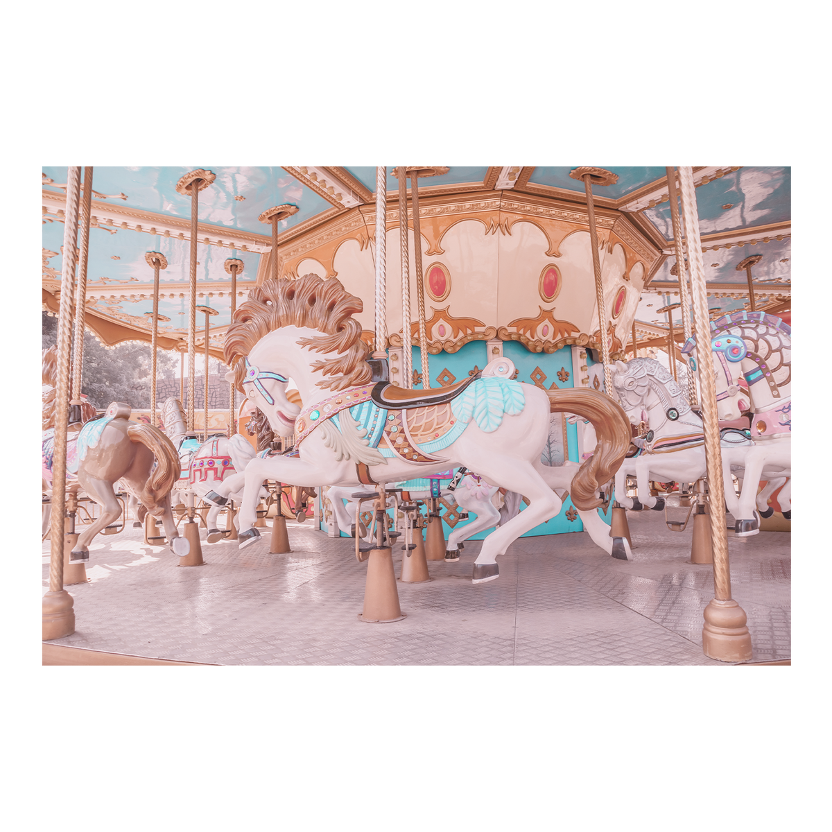 4MURS Tableau en plexiglas Manege Rose pastel