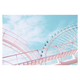 4MURS Tableau en plexiglas Rollercoaster Bleu et rose pastel