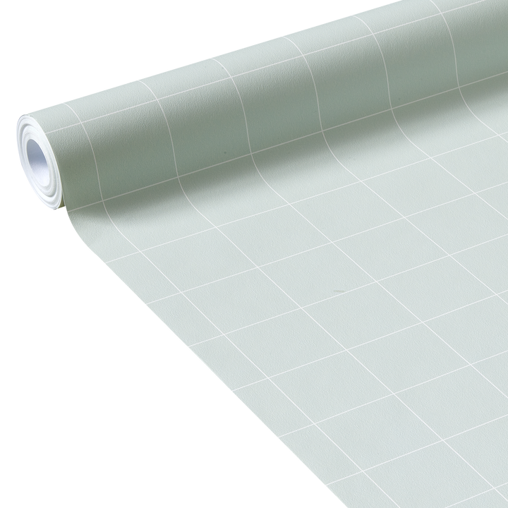 4MURS Papier peint intissé Caro Vert d’eau