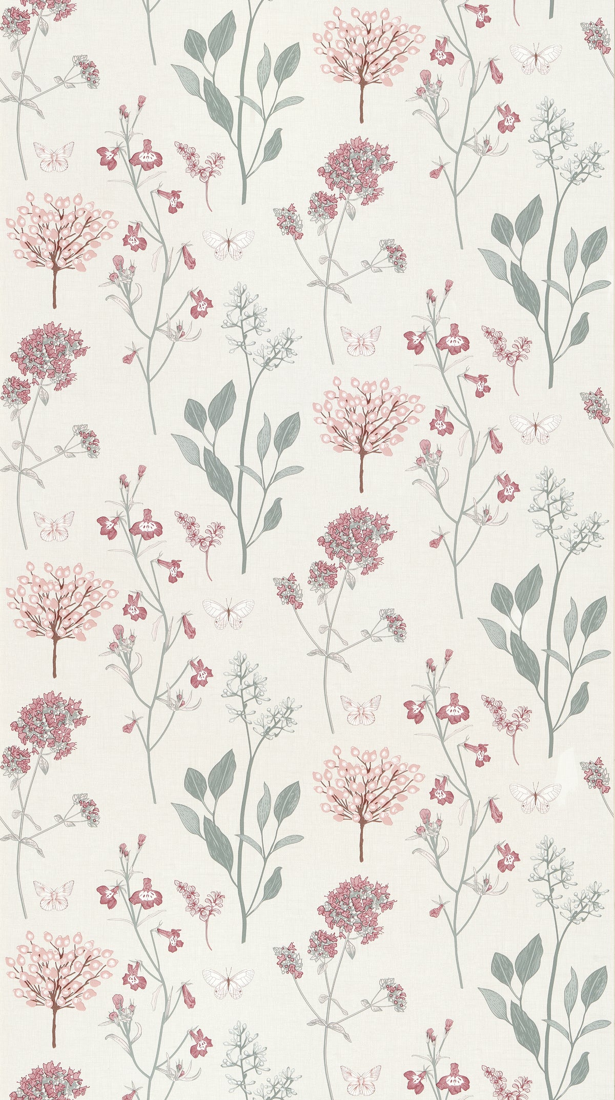 Papier peint intissé Louise Vert de gris