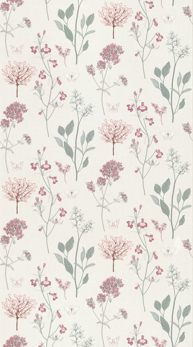 Papier peint intissé LOUISE coloris vert de gris