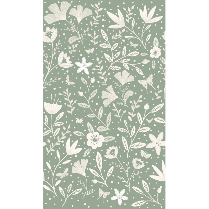 4MURS Papier peint panoramique L Inaya Vert de gris