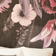 Papier peint panoramique XL Illana Rose camélia et noir Satiné