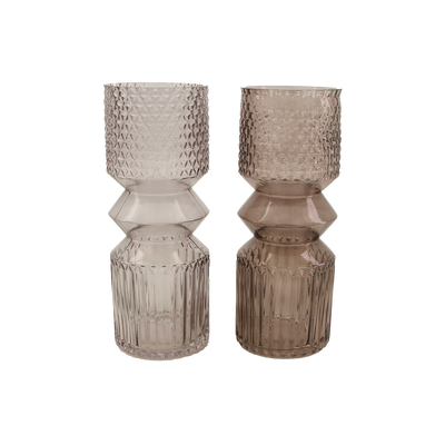 Vase Totem Gris