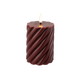 Bougie LED Voluta Bordeaux 220G