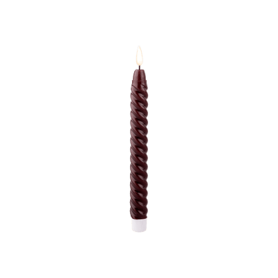 Bougie LED Voluta Bordeaux 150G