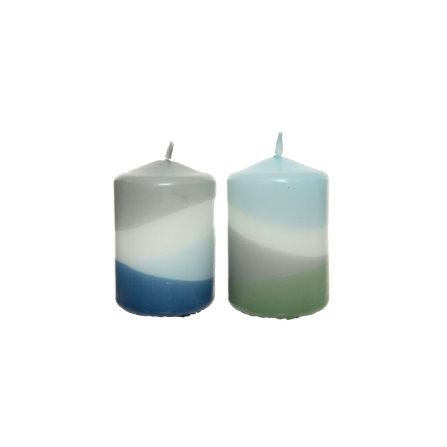 Bougie DIAGONALO coloris multicolore